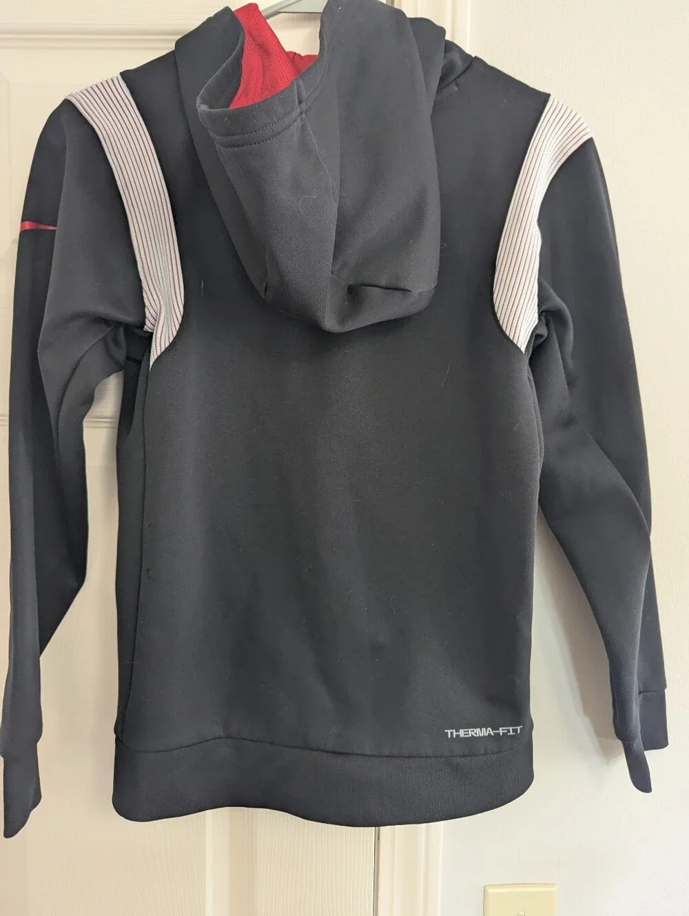 Nike Black & Red Falcons Hooded Pullover
